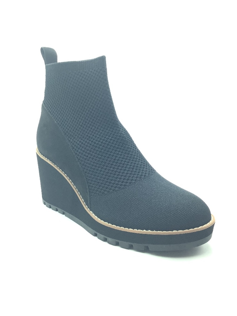 Eileen Fisher Quill Knit Platform Boots Size: 11